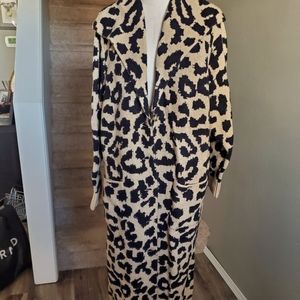Torrid 14-16 fab print sweater coat